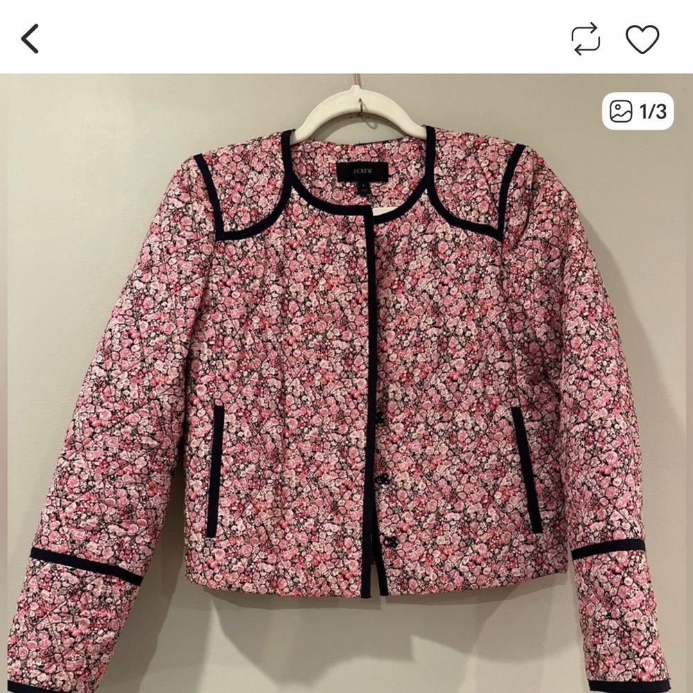 ISO!!!!! J. Crew Pink Floral Women's Jacket